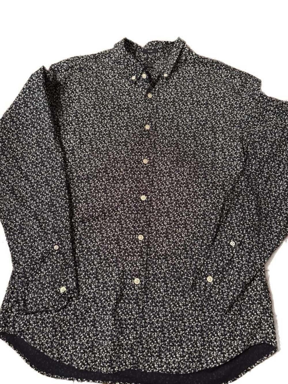 J. Crew Flex Washed Slim Fit Button Down Shirt with Floral Print